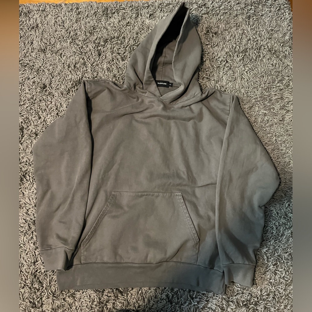 Gray Talentless Hoodie (Heavyweight)